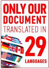 only our document translated in 29 languages